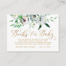  Floral Gouache Book Request Baby shower