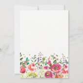 Floral Goud | We zijn getrouwd Kaart (Achterkant)