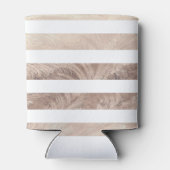 Floral Goudstrips van ananas Blikjeskoeler (Achterkant)