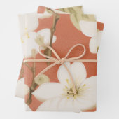 "Floral Grace Gift Wrap" Inpakpapier Vel (In situ)