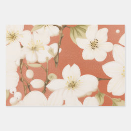 "Floral Grace Gift Wrap" Inpakpapier Vel