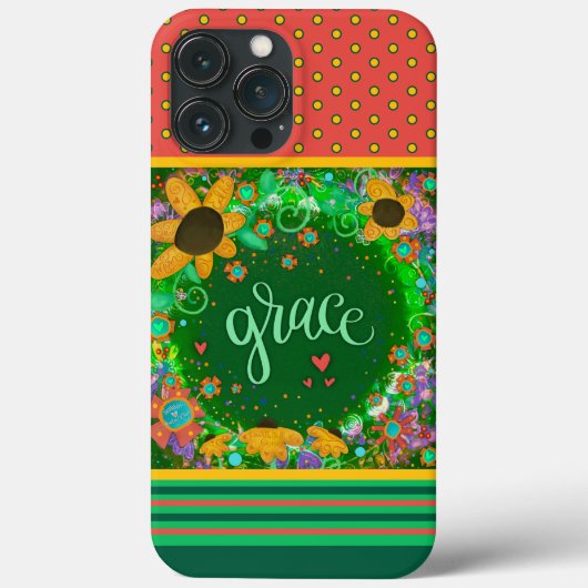  Floral Grace Inspirivity Custom Case-Mate iPhone Case (Achterkant)