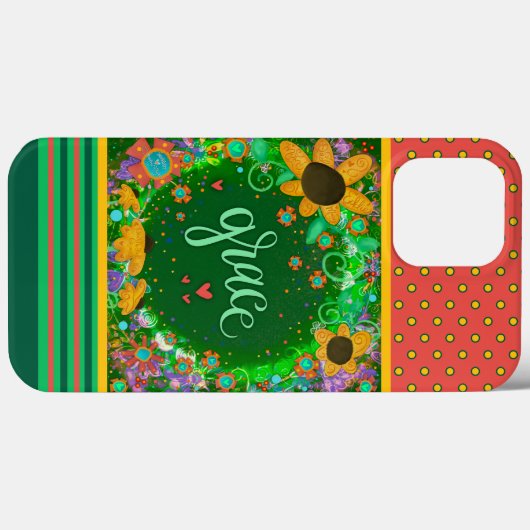  Floral Grace Inspirivity Custom Case-Mate iPhone Case (Achterkant (horizontaal))