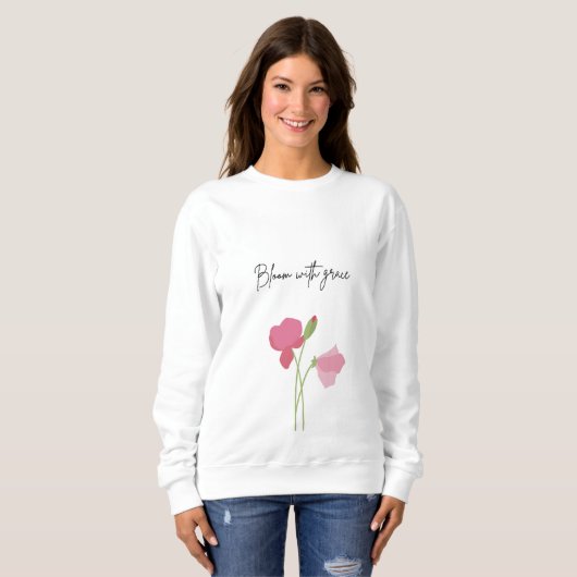 Floral Grace Sweatshirt (Voorkant volledig)