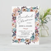 Floral Grace Vrijgezellenfeest Kaart (Staand voorkant)