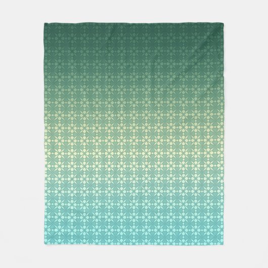 Floral, gradiënt fleece deken (Voorkant)