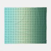 Floral, gradiënt fleece deken (Voorkant (Horizontaal))