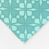 Floral, gradiënt fleece deken (Hoek)