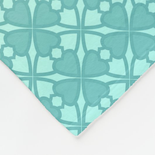 Floral, gradiënt fleece deken (Hoek)