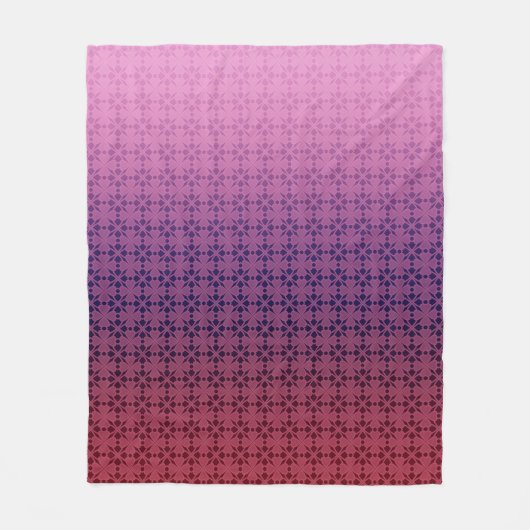 Floral, gradiënt fleece deken (Voorkant)