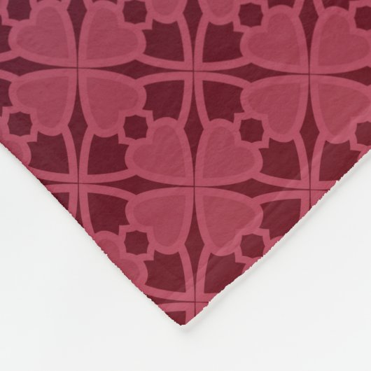 Floral, gradiënt fleece deken (Hoek)