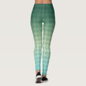 Floral, gradiënt leggings (Achterkant)