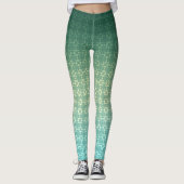 Floral, gradiënt leggings (Voorkant)