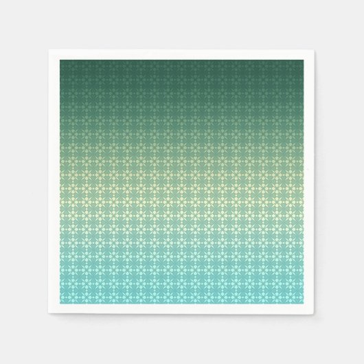 Floral, gradiënt servet (Voorkant)