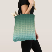 Floral, gradiënt tote bag (Dichtbij)