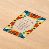 Floral Gradual-partij voor de voortuin Acryl Uitnodigingen (Laagn)