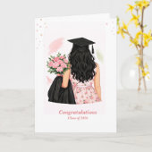 Floral Graduation Card – Congratulations Class of  Kaart (Gele Bloem)