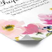 Floral Graduation Party Future Plans Sign Poster (Hoek)