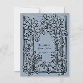  Floral Graduation Party Kaart