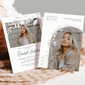 Floral Graduation Party Uitnodiging, Meisje Afstud Kaart