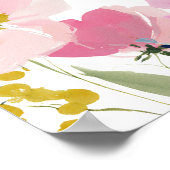 Floral Graduation Party Welcome Sign Poster (Hoek)