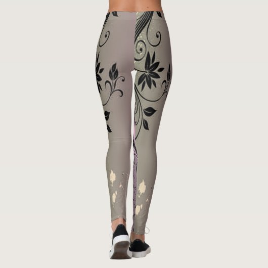 Floral grafische Leggings (Achterkant)