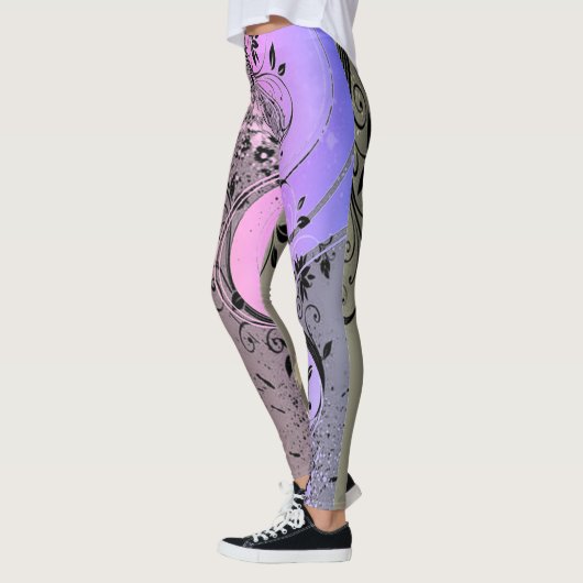 Floral grafische Leggings (Links)