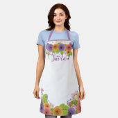 Floral Grandma Best Savta Moederdag Schort (Gedragen)