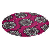 Floral Graphic Bloemen Roze Naadloos Snijplank (Hoek)