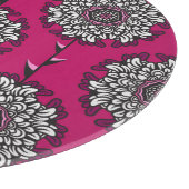 Floral Graphic Bloemen Roze Naadloos Snijplank (Hoek)