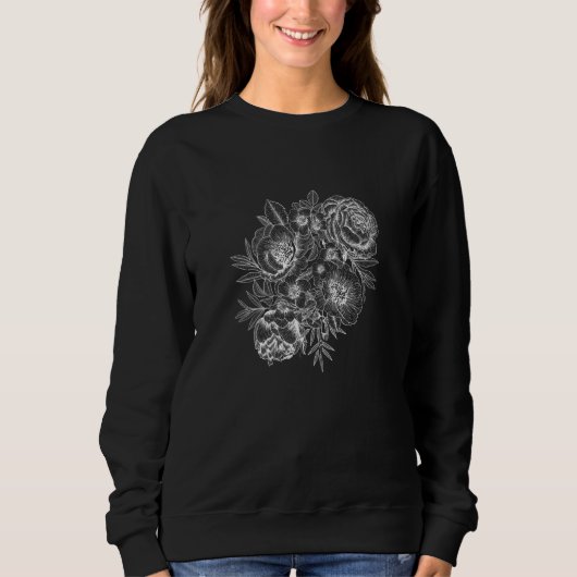 Floral Graphic Casual Trui (Voorkant)