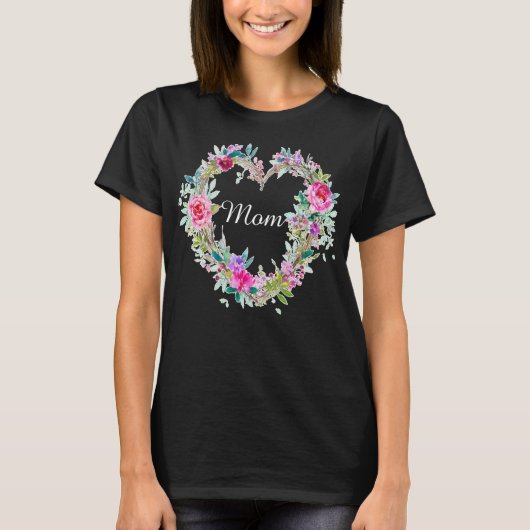 Floral Graphic Ma Flower Heart print Ma Bruh T-shirt (Voorkant)