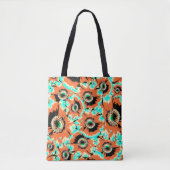 Floral Graphic Pattern Tote Bag (Voorkant)