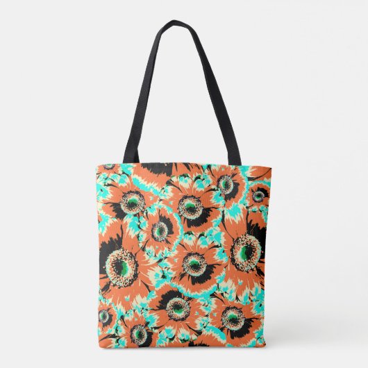 Floral Graphic Pattern Tote Bag (Achterkant)