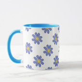 Floral Graphical Romantic Blue Yellow Mok (Links)