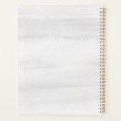 Floral Green Apple-leraar Waterverf Planner (Achterkant)