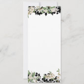 Floral Green Bewaar de datum Kaart (Achterkant)