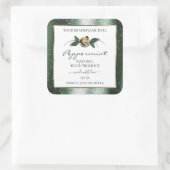 Floral Green en Gold Lijst White Product Labels (Tas)