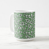Floral Green Koffiemok (Voorkant links)