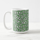 Floral Green Koffiemok (Links)