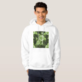 Floral Green Mannen Hoodie (Voorkant volledig)
