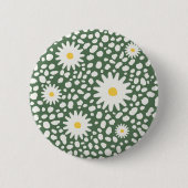 Floral Green Pattern Button (Voorkant)