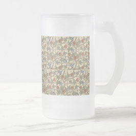 Floral Green Pink  William Morris Trellis Matglas Bierpul