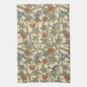 Floral Green Pink  William Morris Trellis Theedoek (Verticaal)