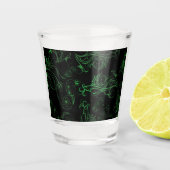 Floral Green Shot Glas (Voorkant)