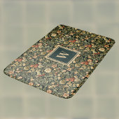 Floral Green William Morris Geïnspireerd Monogram Badmat