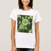 Floral Green Womens T-Shirt (Voorkant)