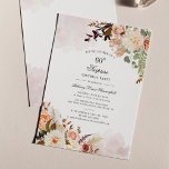 Floral Greenery 60th Birthday Surprise Party Kaart<br><div class="desc">Botanische Pastel Floral 60th Birthday Party Invitation Briefkaart je kunt je gemakkelijk aanpassen met je partijgegevens door op Personalize (Persoonlijk) te klikken. Met moderne florale bouquet,  sappig en script moderne typografie. Ideaal voor een verrassingsfeestelijke uitnodiging voor elke mijlpaalfeest</div>