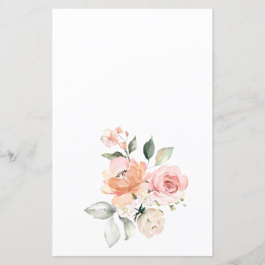 Floral Greenery Baby Wat is er op je telefoonspel (Achterkant)