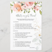 Floral Greenery Baby Wat is er op je telefoonspel (Voorkant)